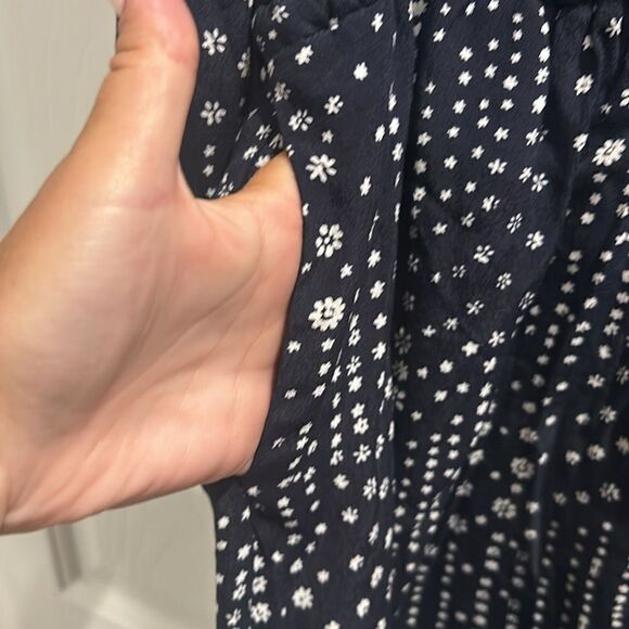 GAP Navy & White Long Sleeve Dress, Size Medium - Picture 11 of 12